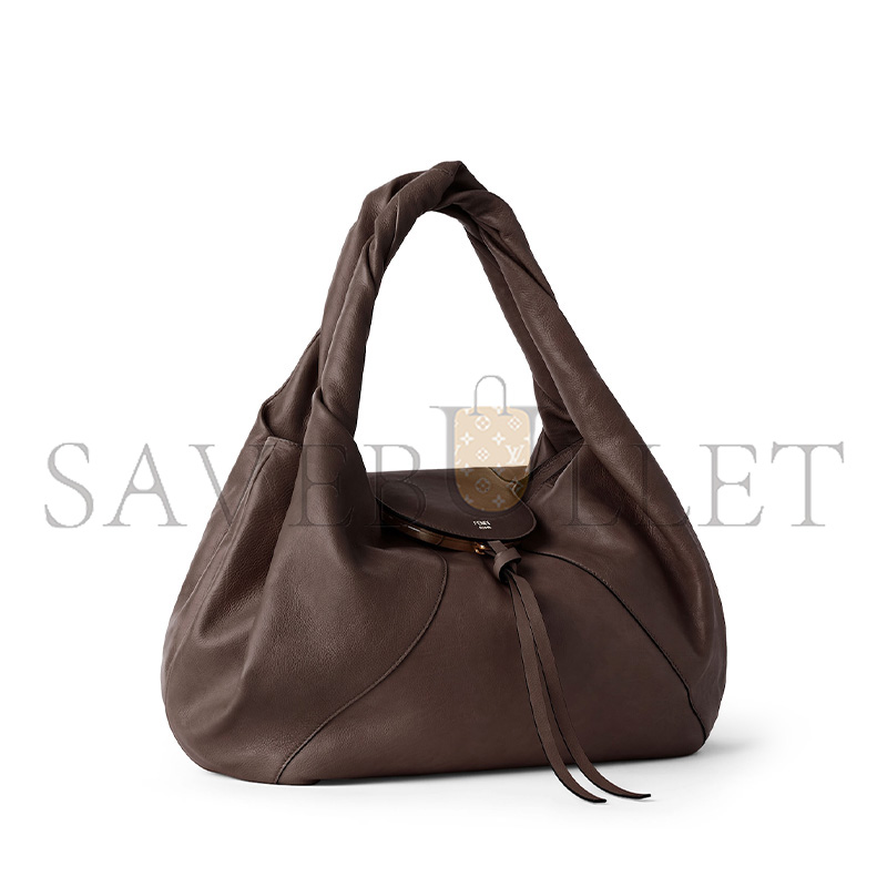 FENDI SPY DARK BROWN LEATHER BAG 8BR839AYCTF0L1B (48*22*20cm) FENDI SPY DARK BROWN LEATHER BAG 8BR839AYCTF0L1B (48*22*20cm)